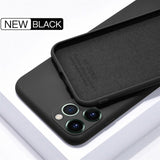 For iPhone 11 12 Pro SE 2 Case Luxury Original Silicone Full Protection Soft Cover For iPhone X XR 11 XS Max 7 8 6 6s Phone Case