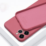 For iPhone 11 12 Pro SE 2 Case Luxury Original Silicone Full Protection Soft Cover For iPhone X XR 11 XS Max 7 8 6 6s Phone Case