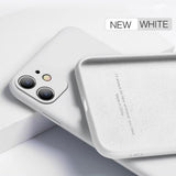For iPhone 11 12 Pro SE 2 Case Luxury Original Silicone Full Protection Soft Cover For iPhone X XR 11 XS Max 7 8 6 6s Phone Case